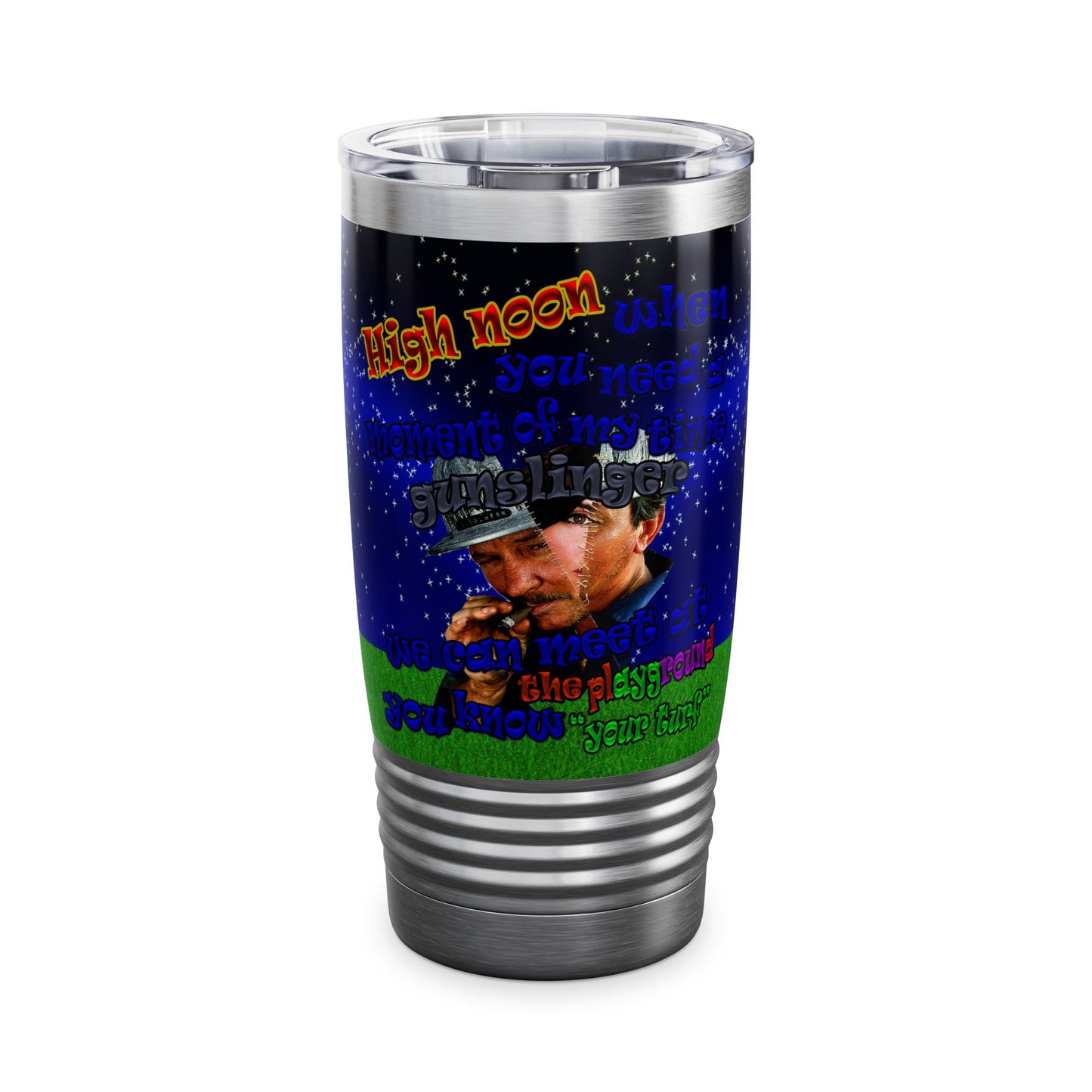 high noon - Ringneck Tumbler, 20oz ('snoops' background)