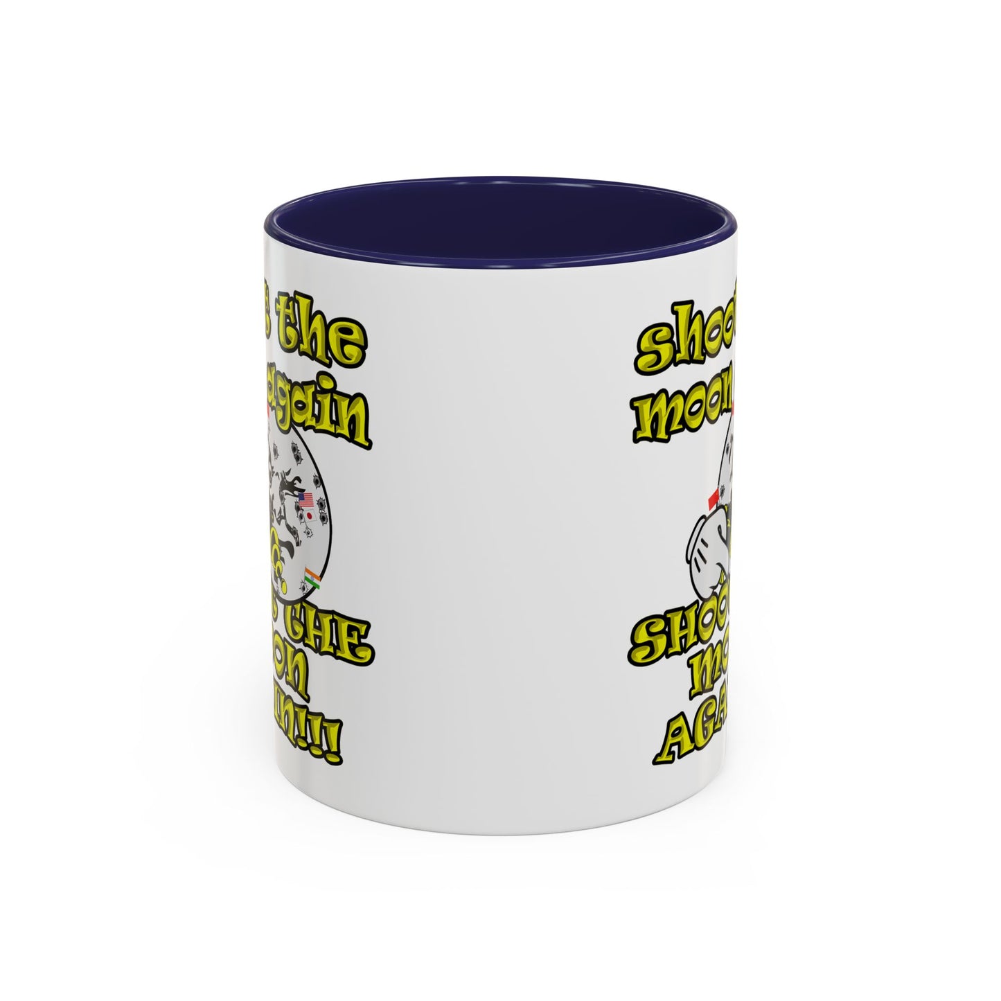 shoot the moon again - Accent Mug (white)