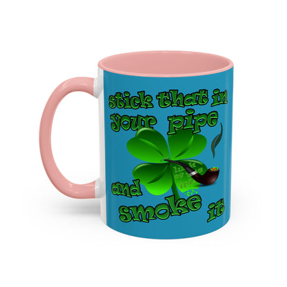 celtics logo - Accent Mug (turquoise)