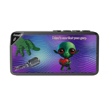 I don't care that your grey - Jabba Bluetooth Speaker (purple wave)