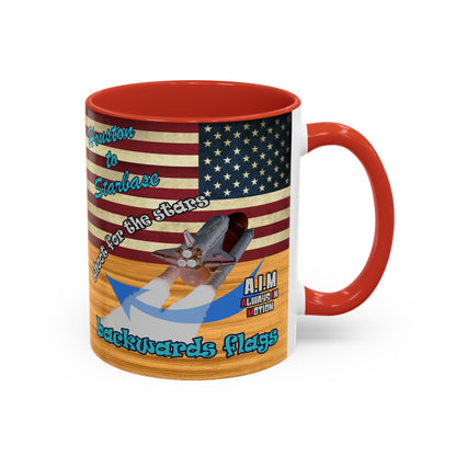 shoot for the stars - Accent Mug (butterscotch wood finish)