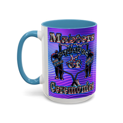 em cee squared - Accent Mug (purple wave)