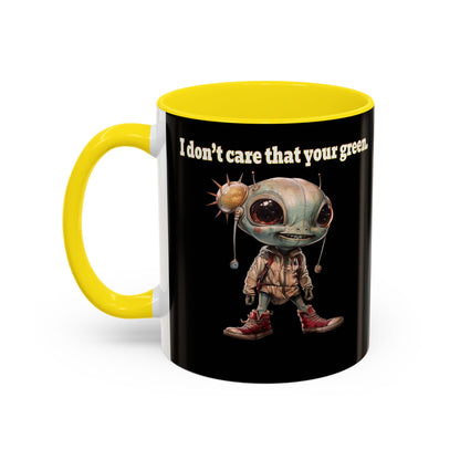 I don't care that your grey - Accent Mug (black)