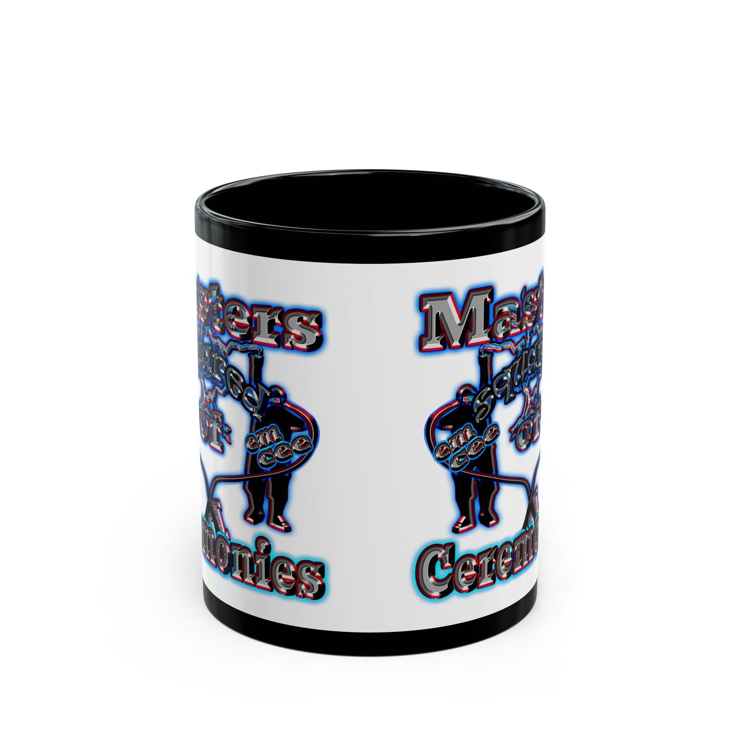 em cee squared - Black Mug (white)
