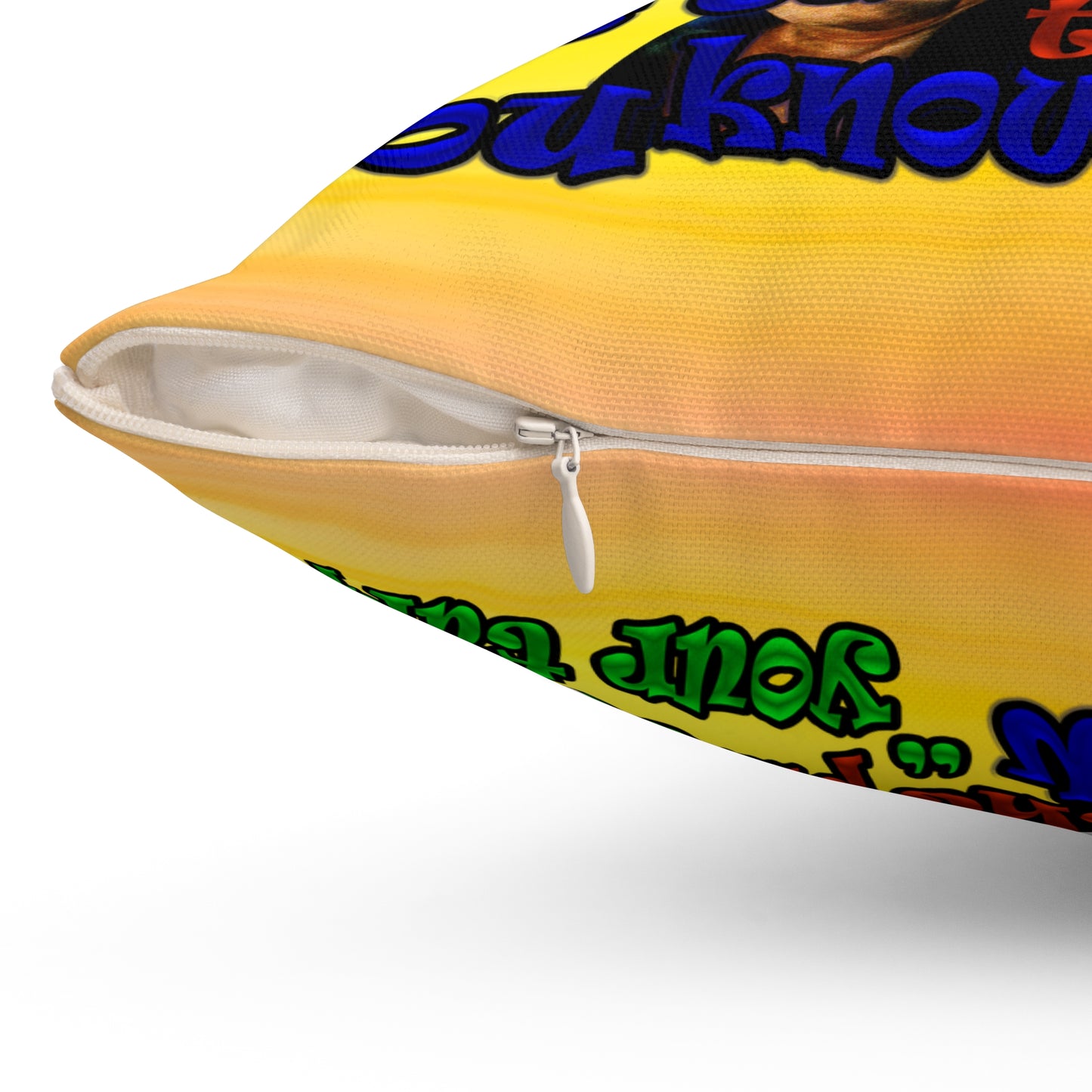 high noon - Spun Polyester Square Pillow - (color blur)