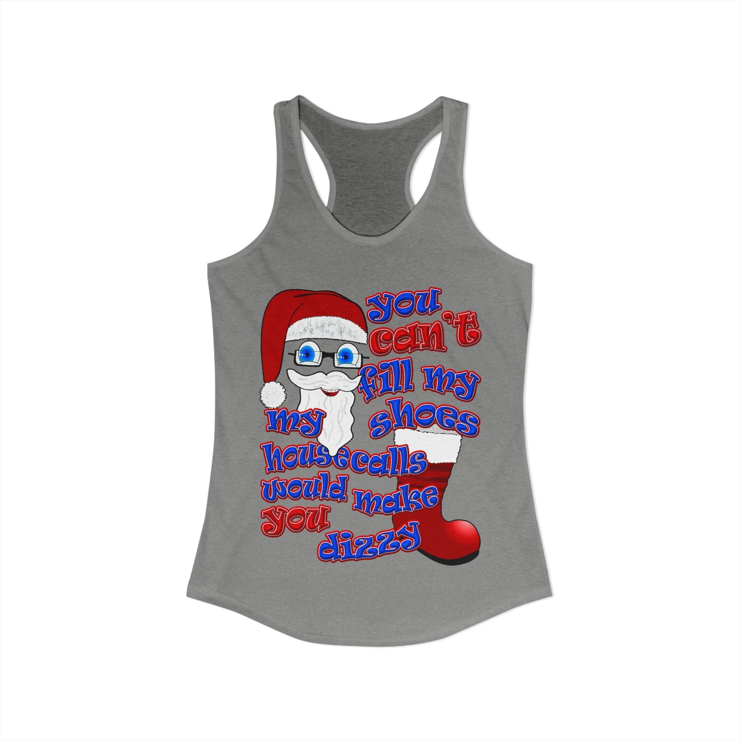 santa's shoes - Women's Ideal Racerback Tank