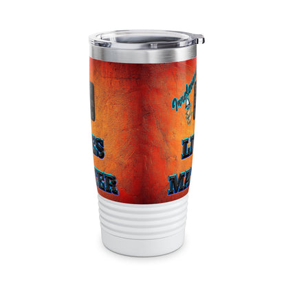 irrelevant - Ringneck Tumbler, 20oz (burnt orange)