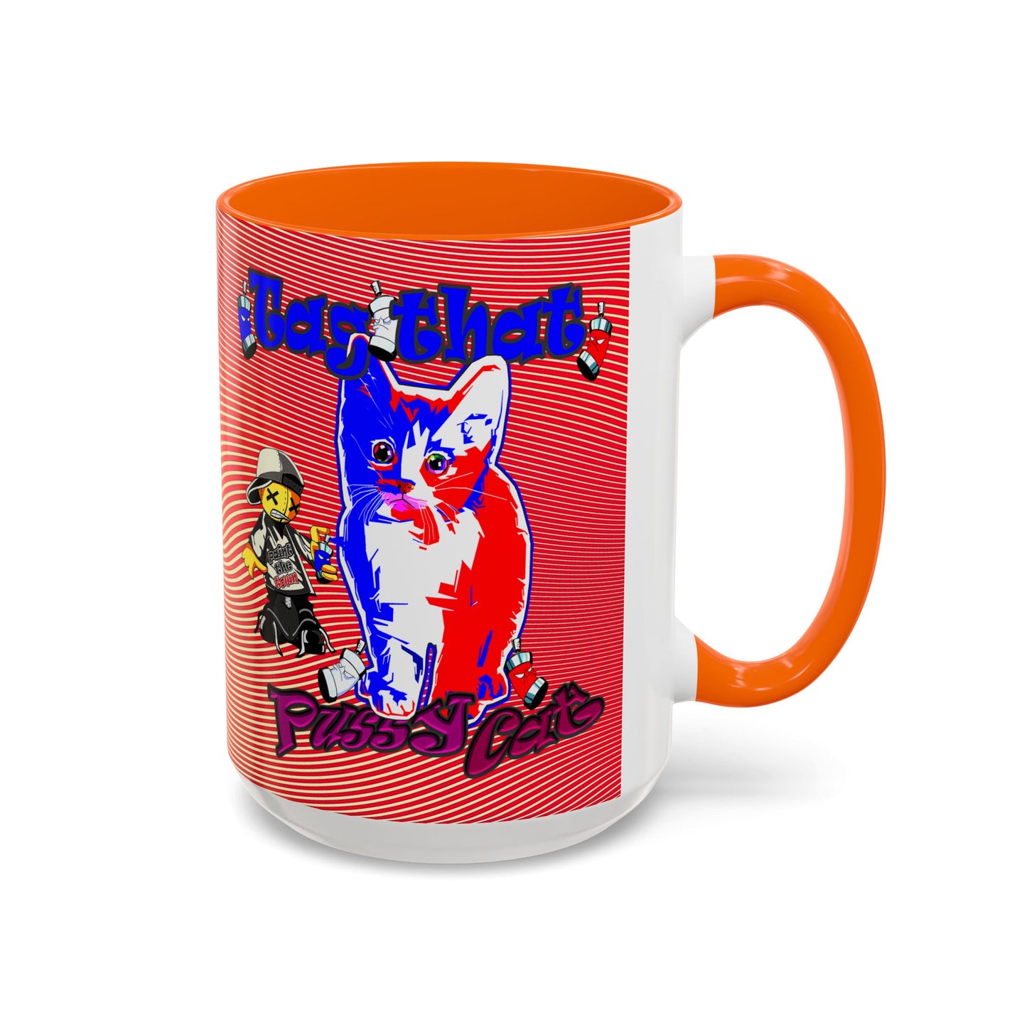 tag that - Accent Mug (yellow-orange wave)