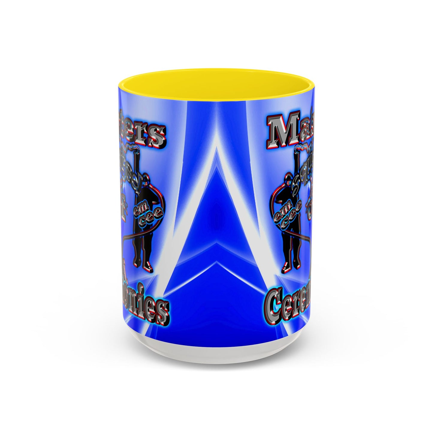 em cee squared - Accent Mug (blue-white wave)