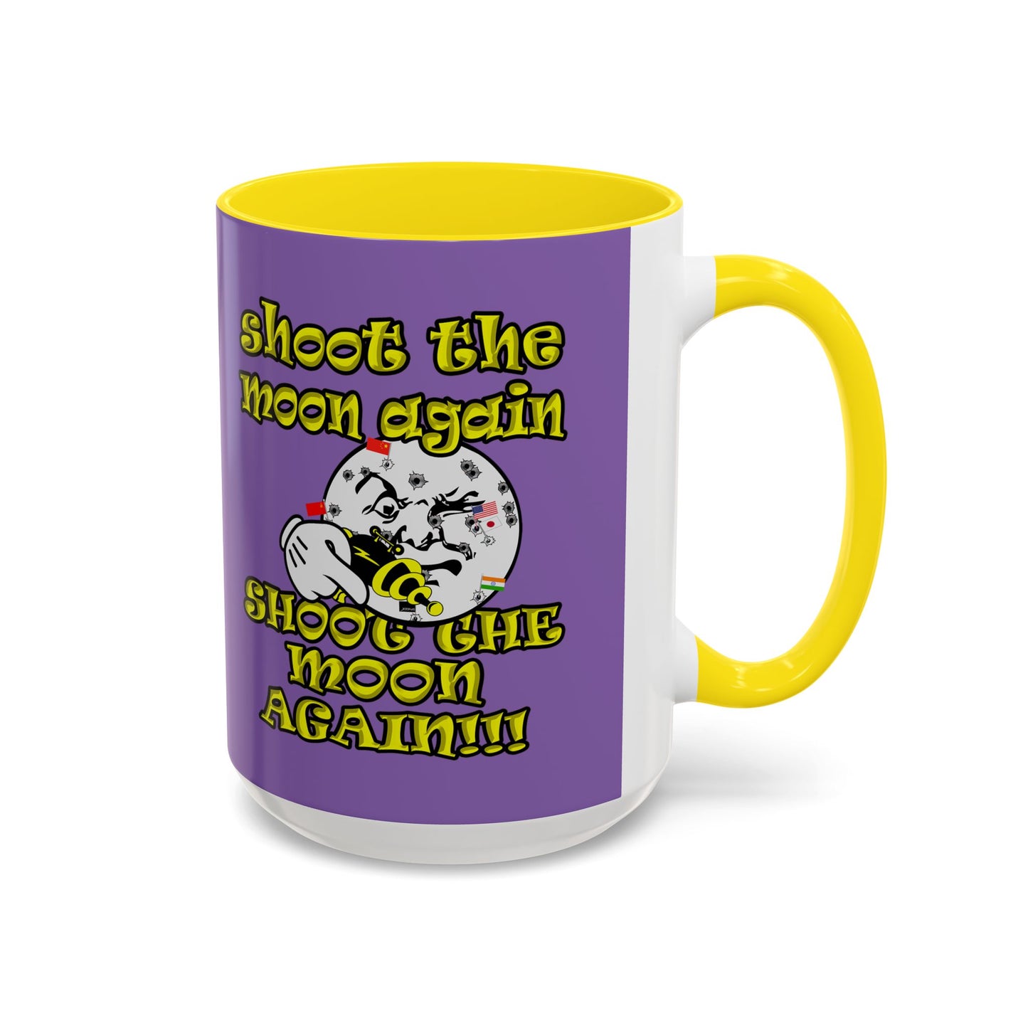 shoot the moon again - Accent Mug (light purple)