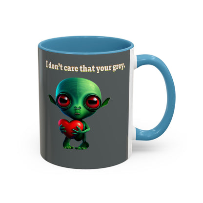 I don't care that your grey - Accent Mug (dark grey)