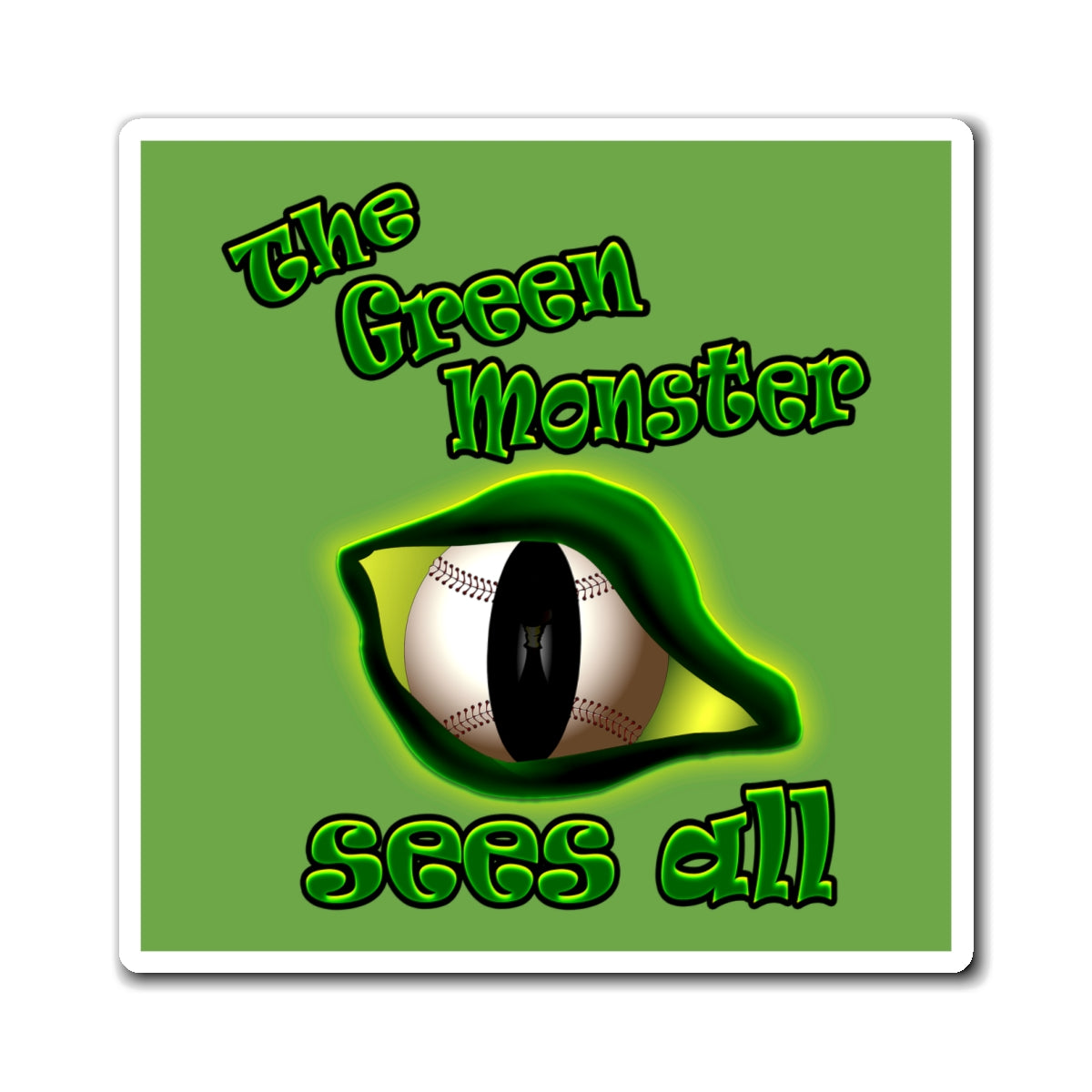 green monster - Magnets - (green)