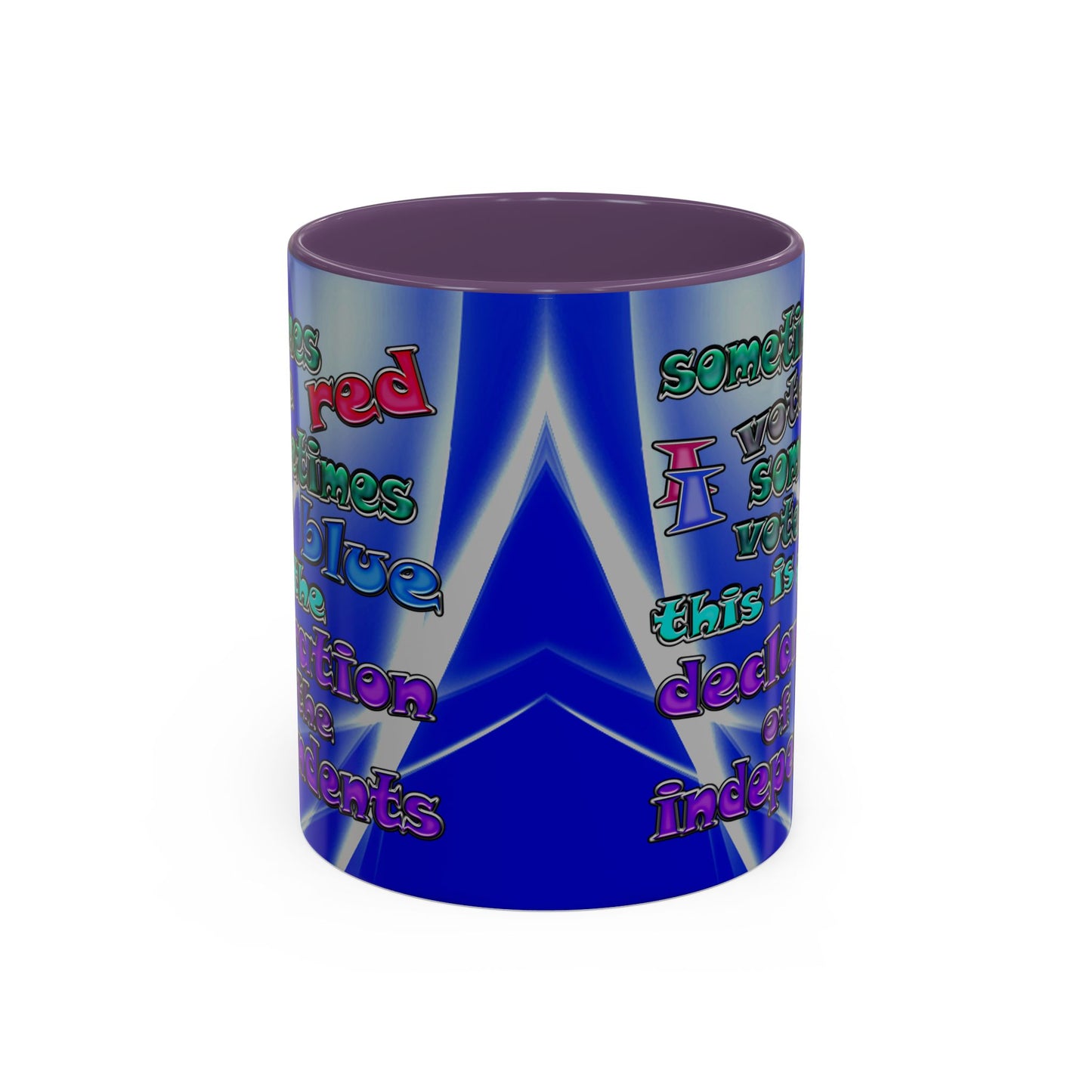 declaration of the independents - Accent Mug (blue-white wave)