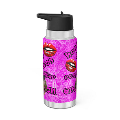hoes b4 bros - Gator Tumbler, 32oz  (pink swirl)