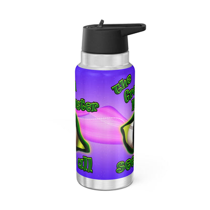 green monster - Gator Tumbler, 32oz  (purple-pink wave)