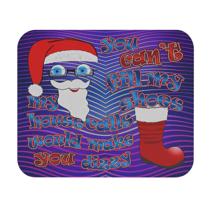 santa's shoes - Mouse Pad (Rectangle) (purple wave)