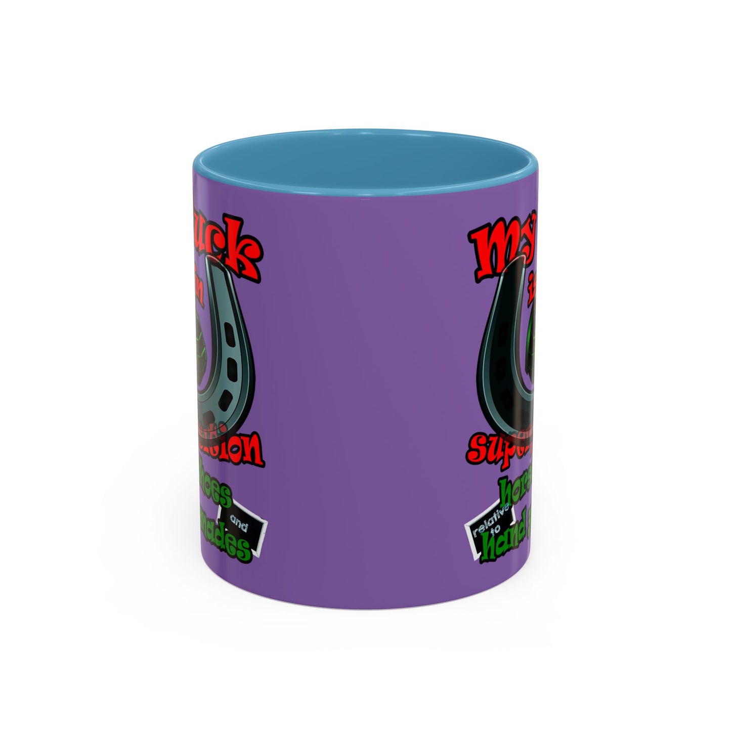 my luck - Accent Mug (light purple)