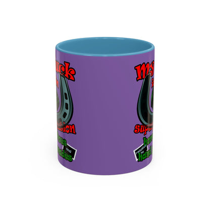 my luck - Accent Mug (light purple)