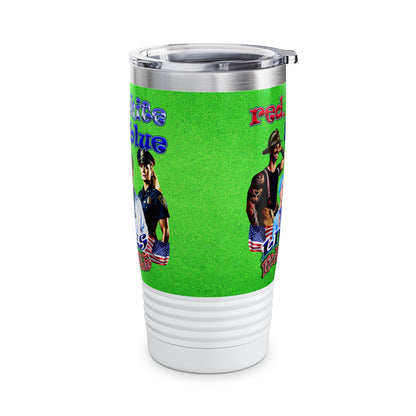 rw&b lives matter - Ringneck Tumbler, 20oz (green turf)