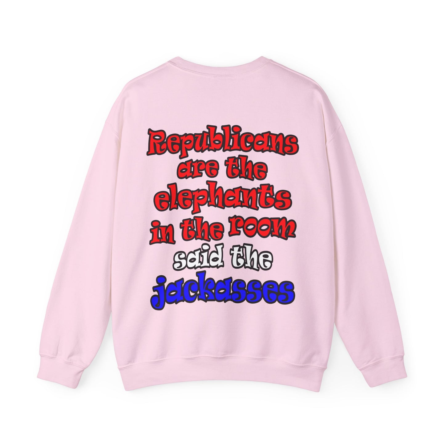 donkeys and elephants - Unisex Heavy Blend™ Crewneck Sweatshirt