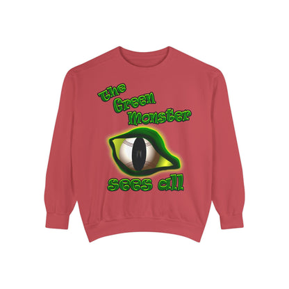 green monster - Unisex Garment-Dyed Sweatshirt