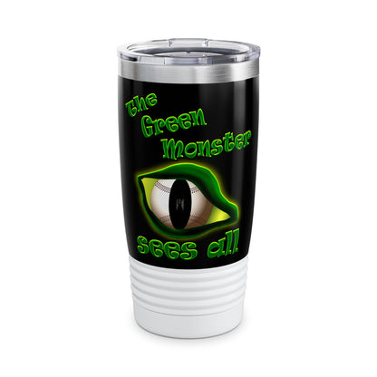 green monster - Ringneck Tumbler, 20oz (black)