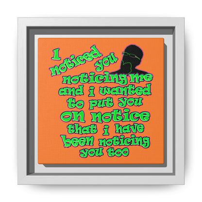 noticed you noticing - framed canvas art (crusta)