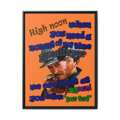high noon - framed canvas art (crusta)