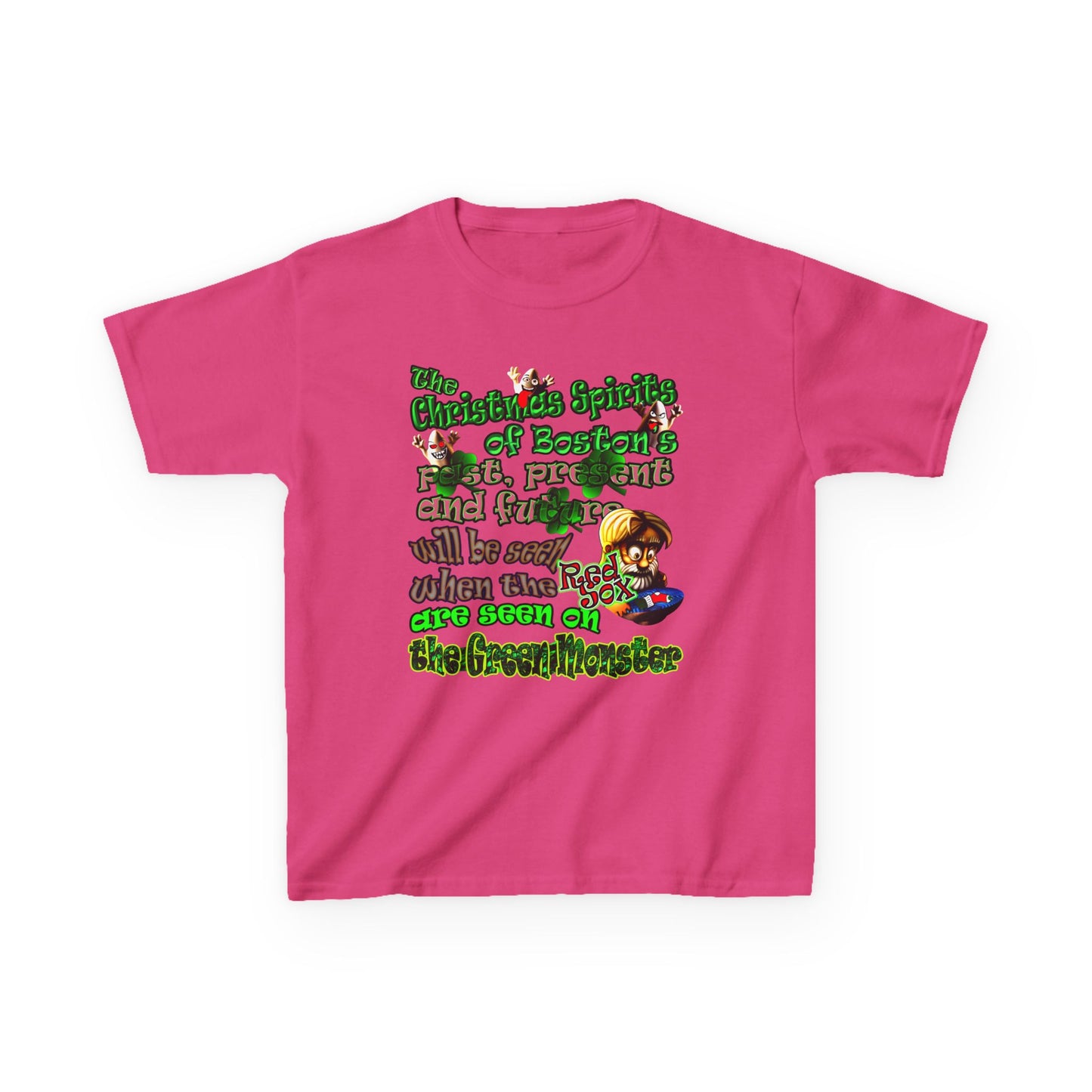 christmas spirits of boston - Kids Heavy Cotton™ Tee