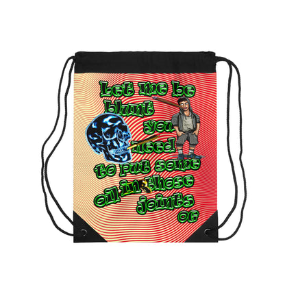 og - Drawstring Bag (yellow-orange wave)
