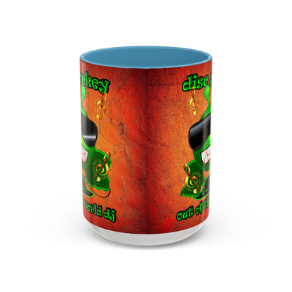 disc jockey - Accent Mug (burnt orange)