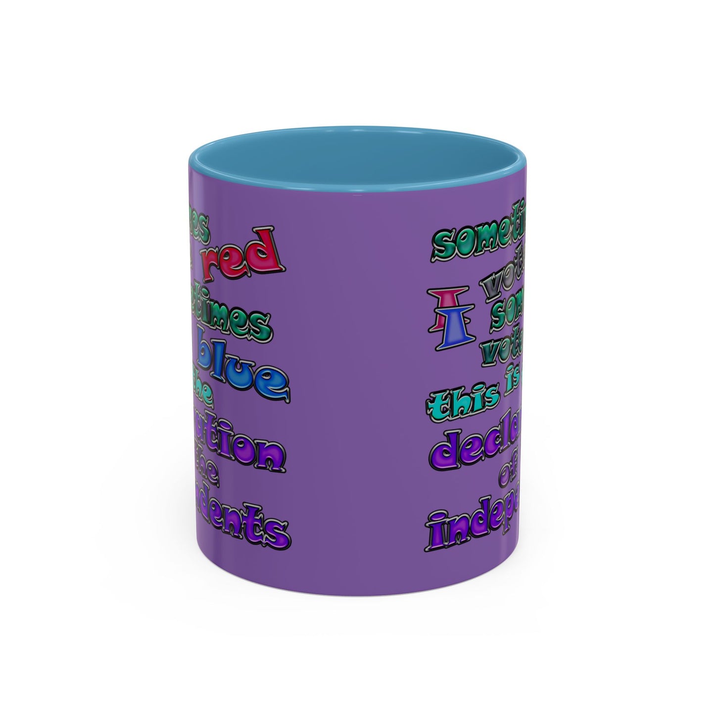 declaration of the independents - Accent Mug (light purple)