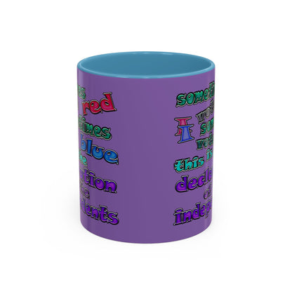 declaration of the independents - Accent Mug (light purple)