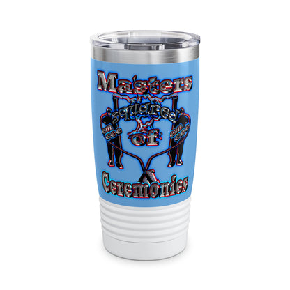 em cee squared - Ringneck Tumbler, 20oz (light blue)