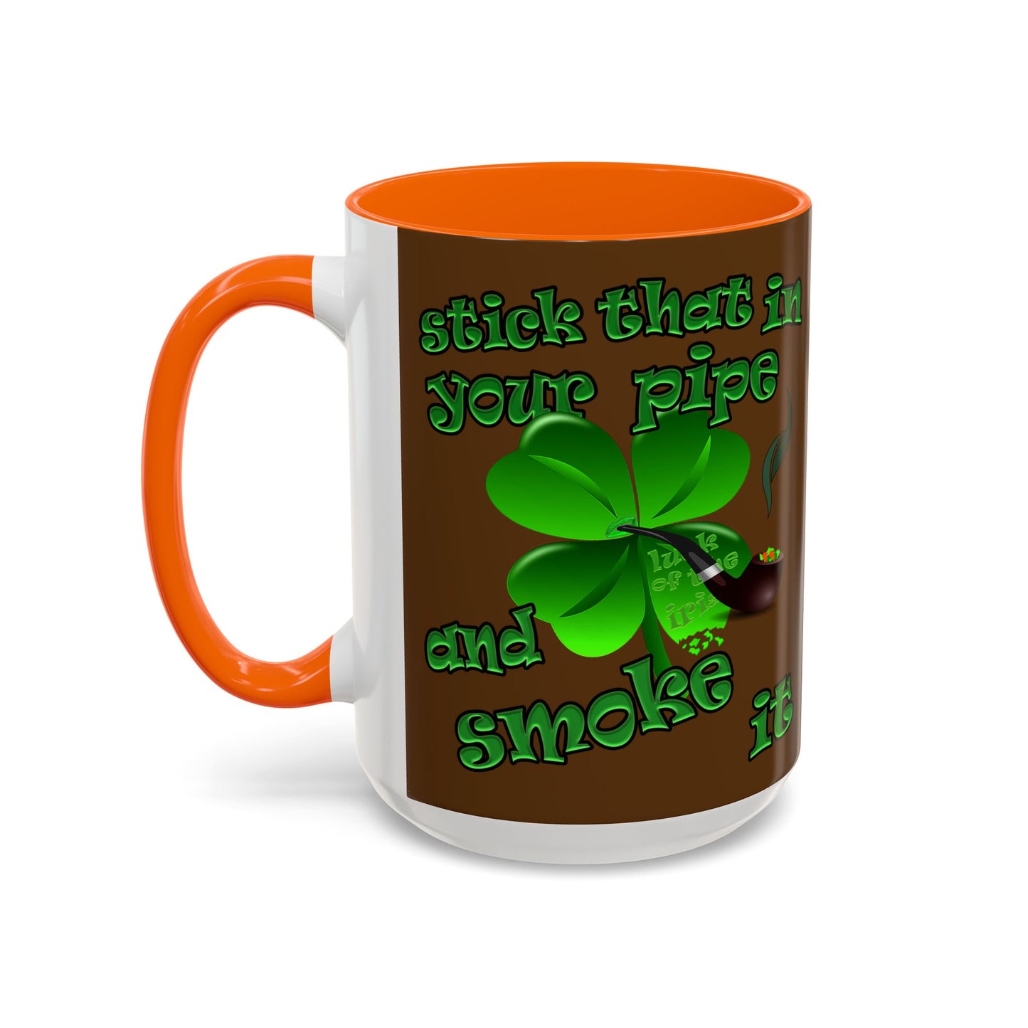 celtics logo - Accent Mug (brown)