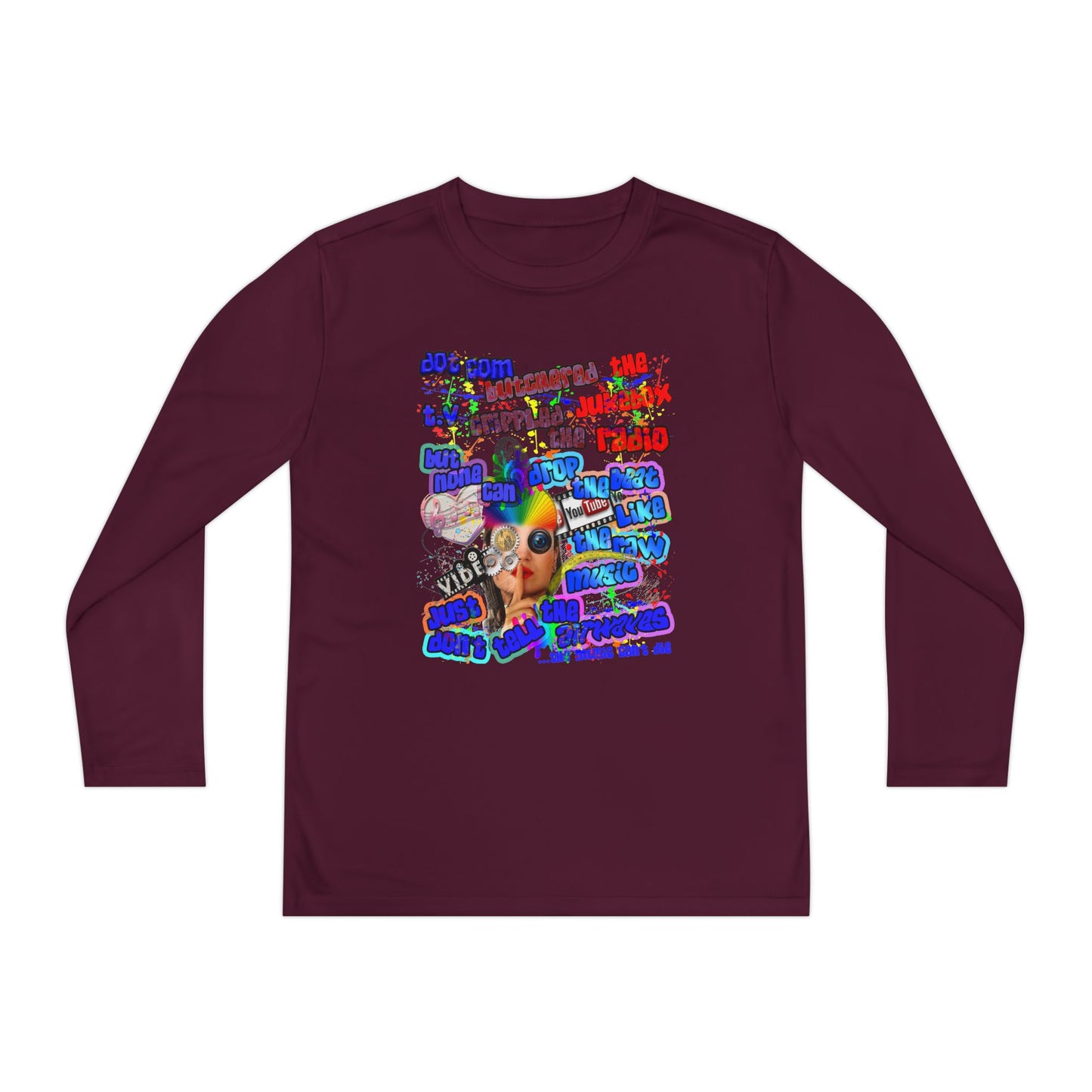 drop the beat - Youth Long Sleeve Competitor Tee