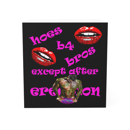 hoes b4 bros - note cube (black)