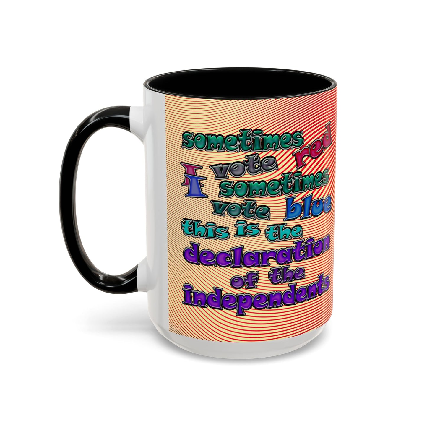 declaration of the independents - Accent Mug (yellow-orange wave)