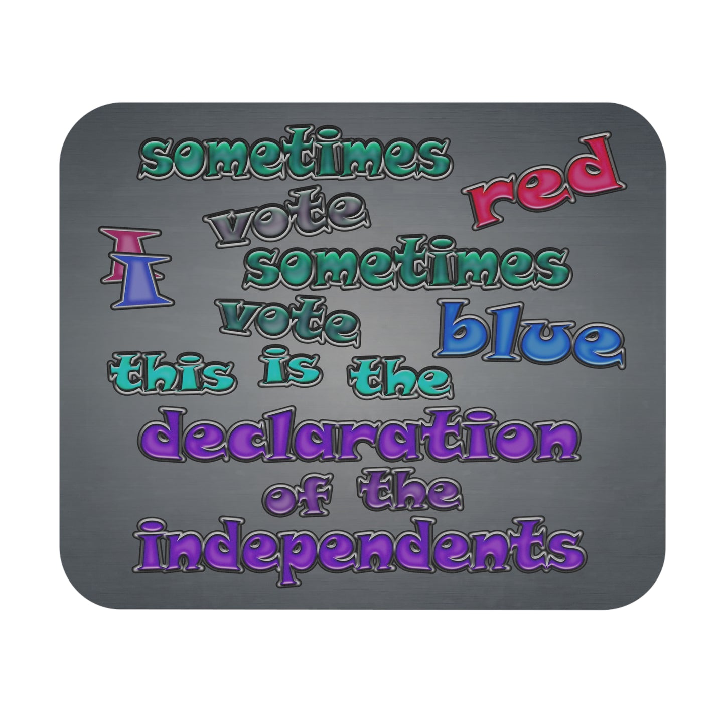 declaration of the independents - Mouse Pad (Rectangle) (grey-light grey)