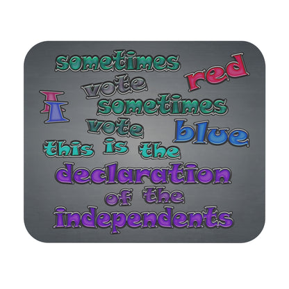 declaration of the independents - Mouse Pad (Rectangle) (grey-light grey)