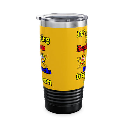 popping like popcorn - Ringneck Tumbler, 20oz (yellow)