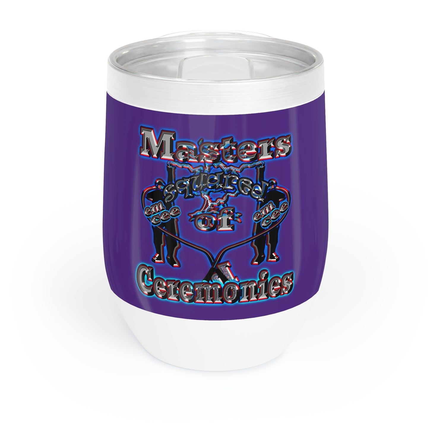 em cee squared - Chill Wine Tumbler (purple)