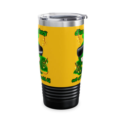 disc jockey - Ringneck Tumbler, 20oz (yellow)