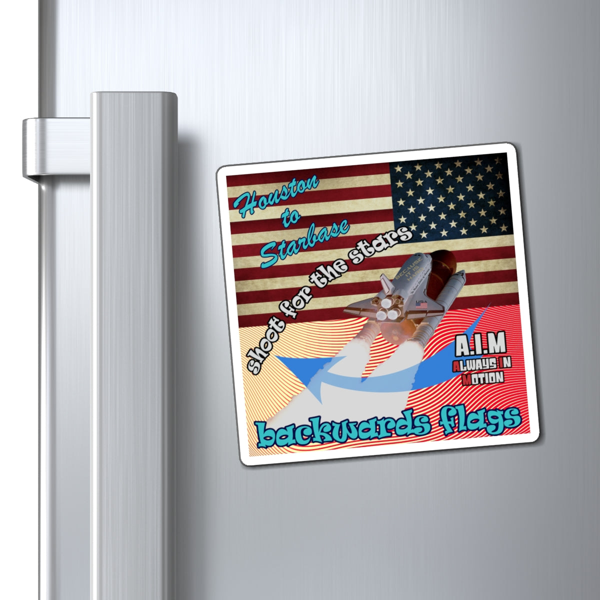 shoot for the stars - Magnets - (yellow-orange wave)