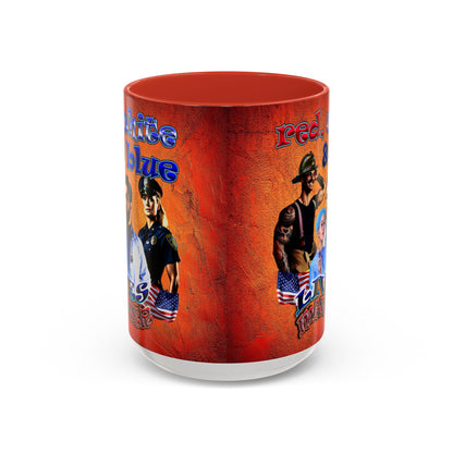 rw&b lives matter - Accent Mug (burnt orange)