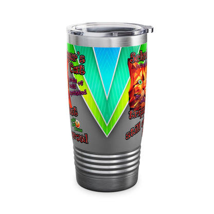 schrodinger's cat - Ringneck Tumbler, 20oz (rainbow split)