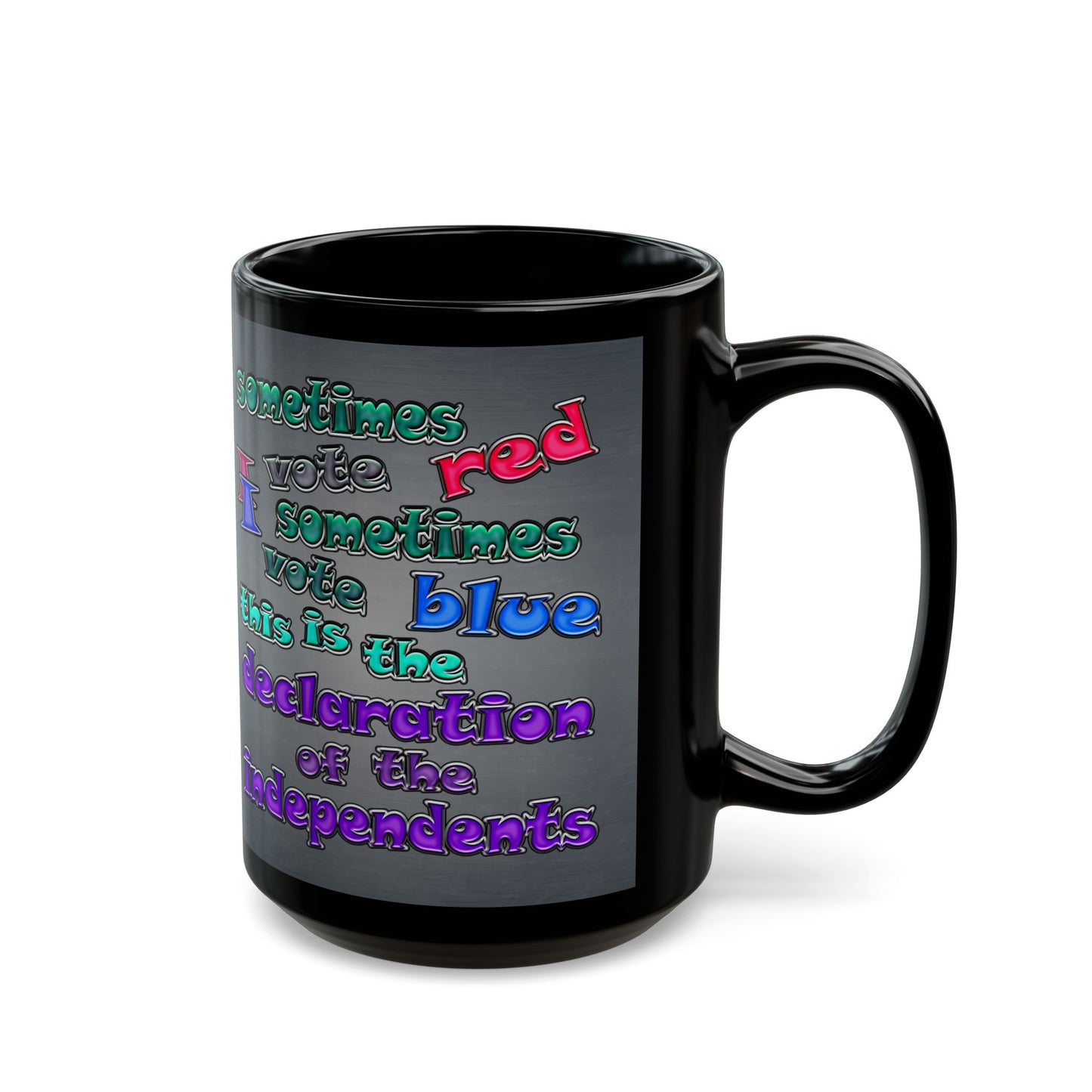declaration of the independents - Black Mug (grey-light grey)