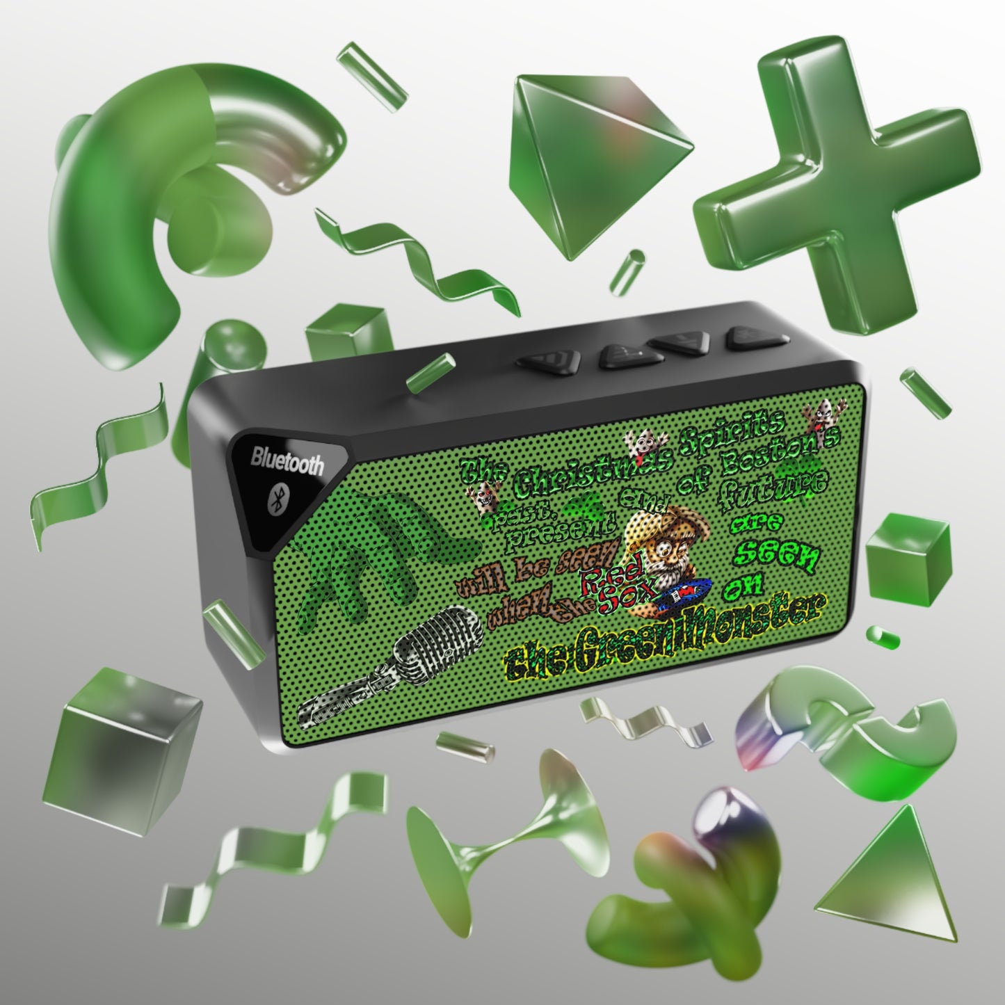 christmas spirits of boston - Jabba Bluetooth Speaker (green)