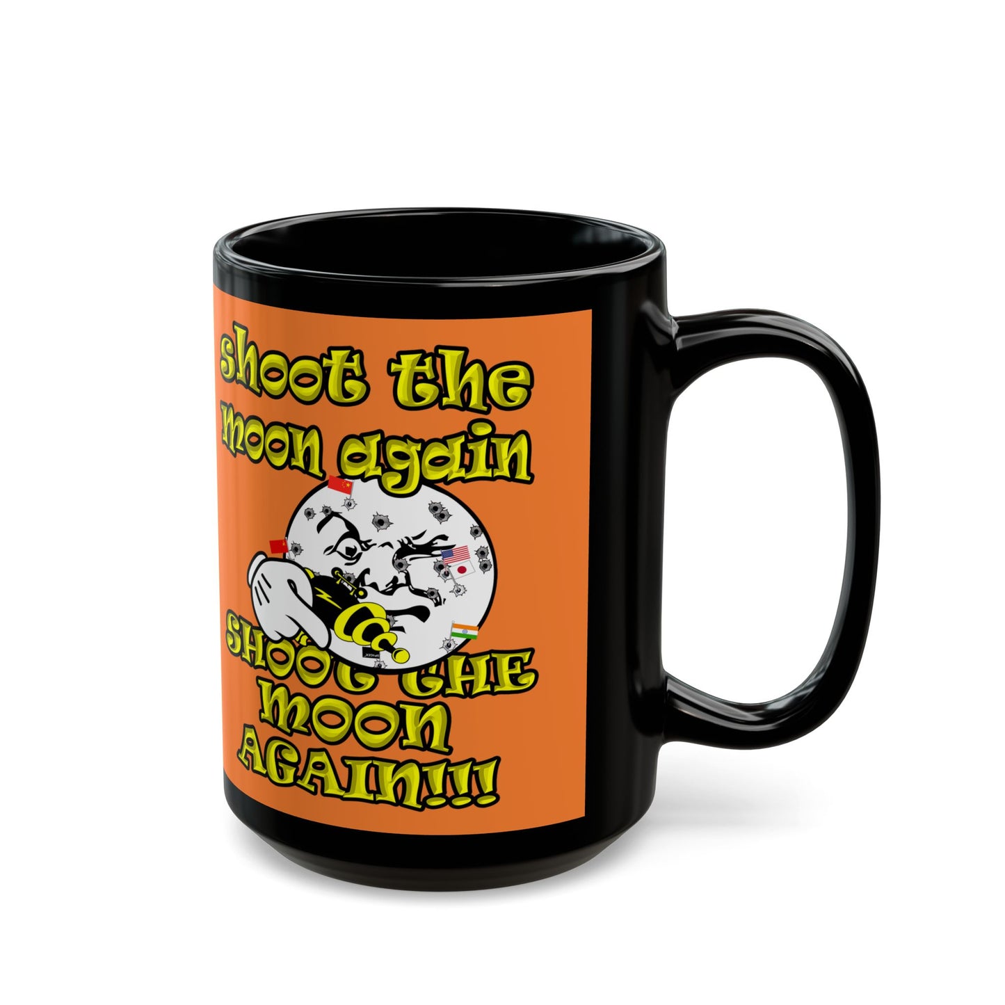 shoot the moon again - Black Mug (crusta)