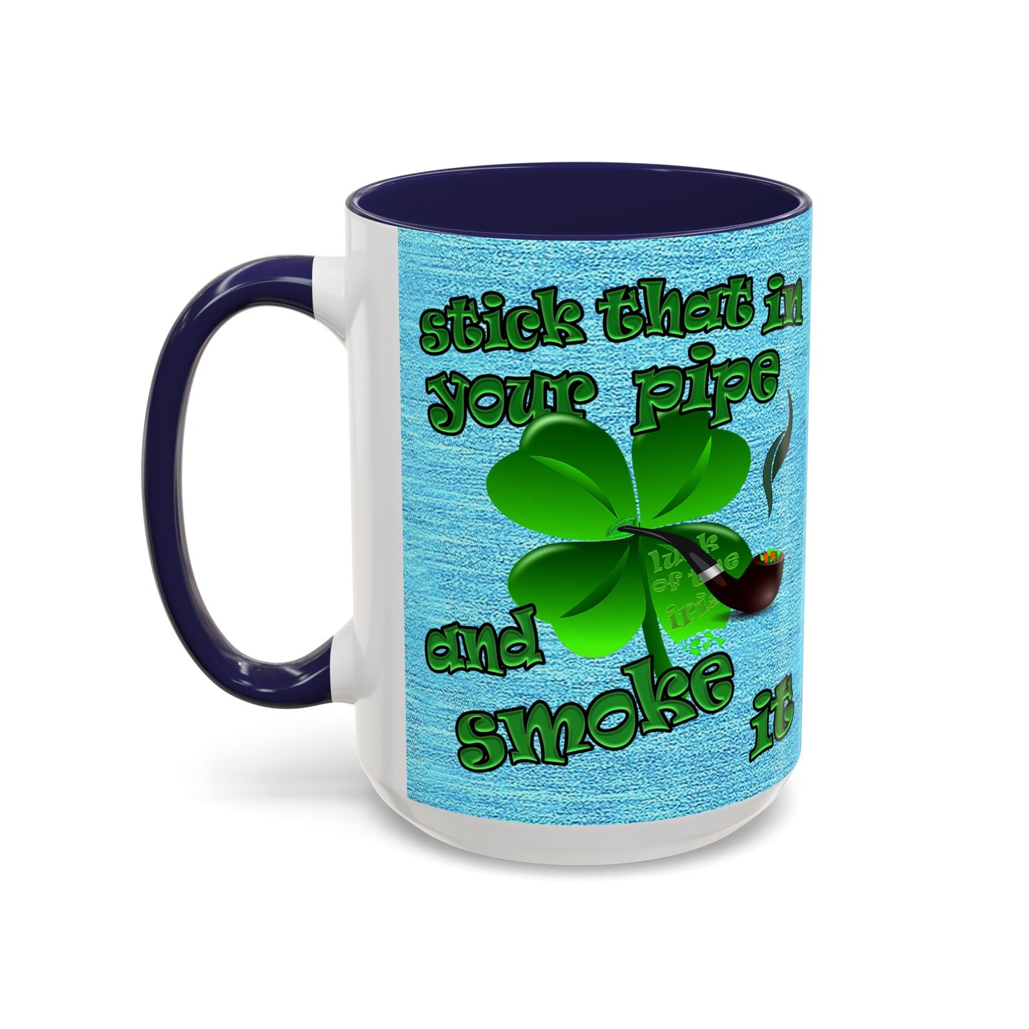 celtics logo - Accent Mug (faded blue)